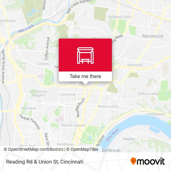 Mapa de Reading Rd & Union St