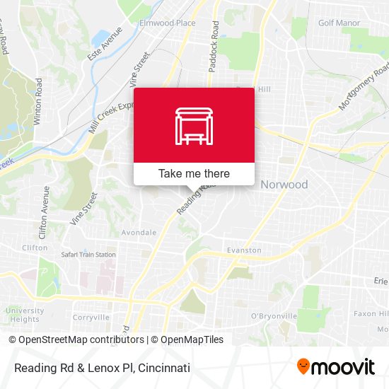 Mapa de Reading Rd & Lenox Pl