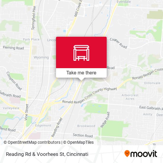 Reading Rd & Voorhees St map