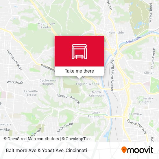 Baltimore Ave & Yoast Ave map