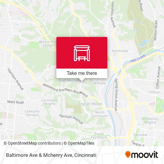 Baltimore Ave & Mchenry Ave map