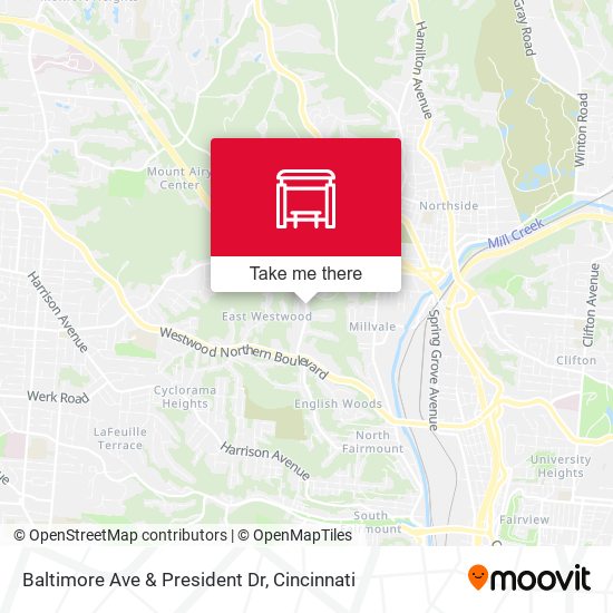 Mapa de Baltimore Ave & President Dr