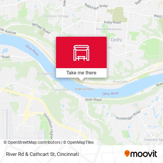 River Rd & Cathcart St map