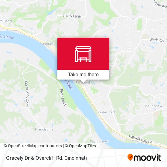 Mapa de Gracely Dr & Overcliff Rd