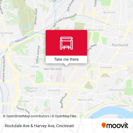 Mapa de Rockdale Ave & Harvey Ave