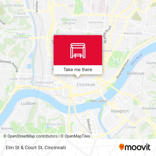 Elm St & Court St map
