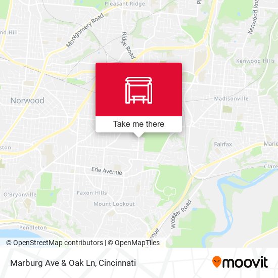 Mapa de Marburg Ave & Oak Ln