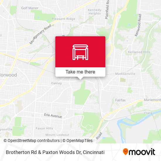 Brotherton Rd & Paxton Woods Dr map