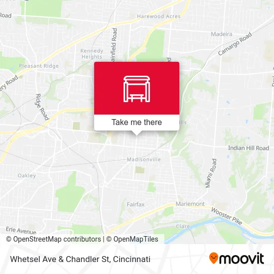 Whetsel Ave & Chandler St map