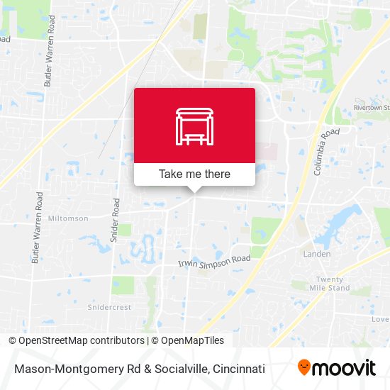 Mapa de Mason-Montgomery Rd & Socialville