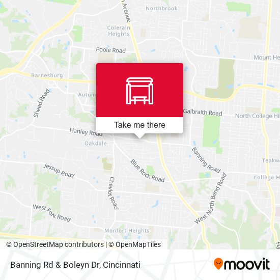Mapa de Banning Rd & Boleyn Dr