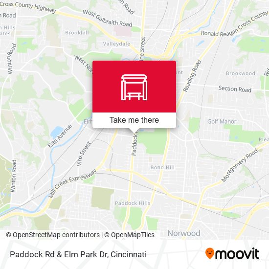 Paddock Rd & Elm Park Dr map