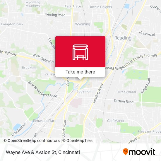 Wayne Ave & Avalon St map