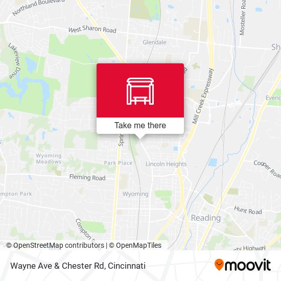 Mapa de Wayne Ave & Chester Rd