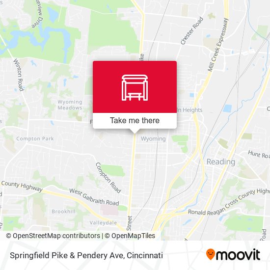 Mapa de Springfield Pike & Pendery Ave