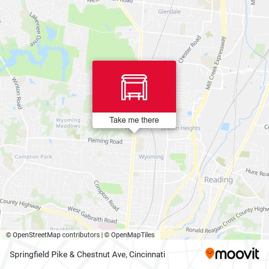 Mapa de Springfield Pike & Chestnut Ave