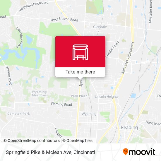 Mapa de Springfield Pike & Mclean Ave