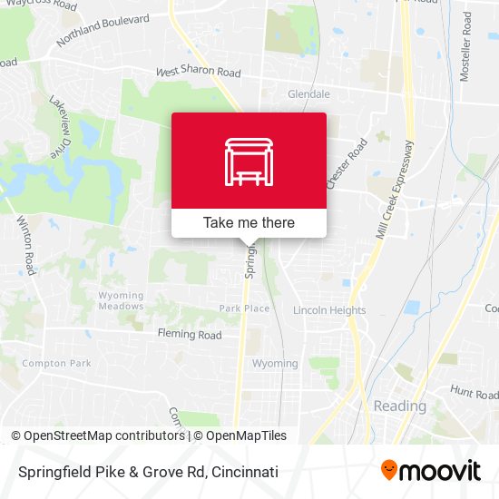 Mapa de Springfield Pike & Grove Rd