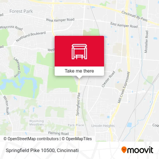 Springfield Pike 10500 map