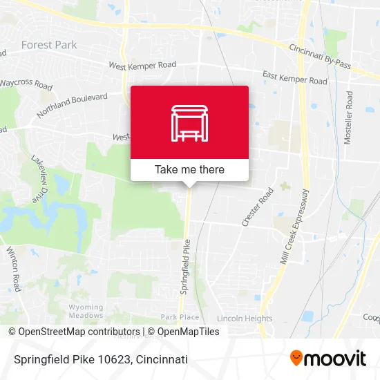 Springfield Pike 10623 map