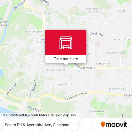 Salem Rd & Ayershire Ave map