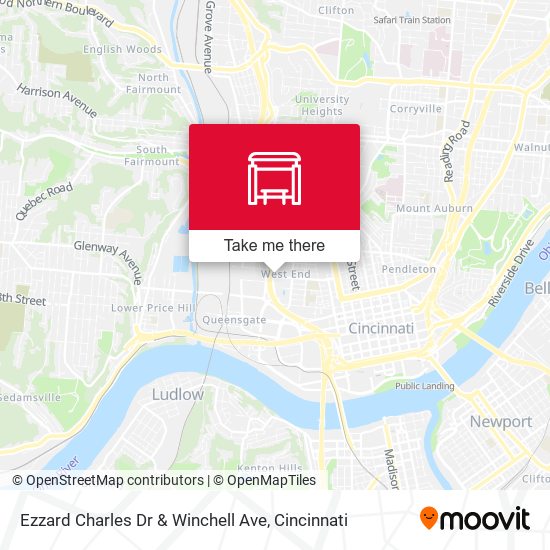 Ezzard Charles Dr & Winchell Ave map