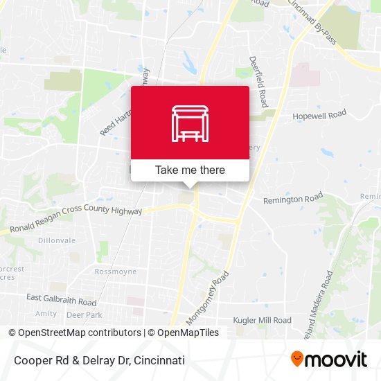Mapa de Cooper Rd & Delray Dr