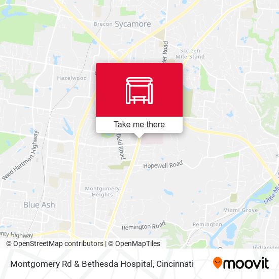 Mapa de Montgomery Rd & Bethesda Hospital