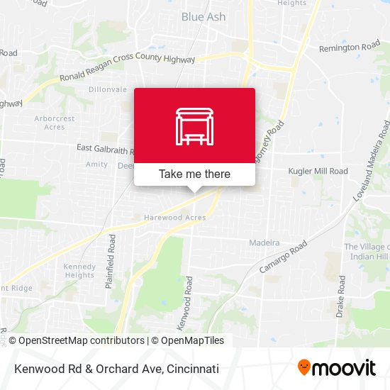 Kenwood Rd & Orchard Ave map