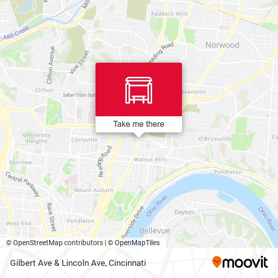 Gilbert Ave & Lincoln Ave map