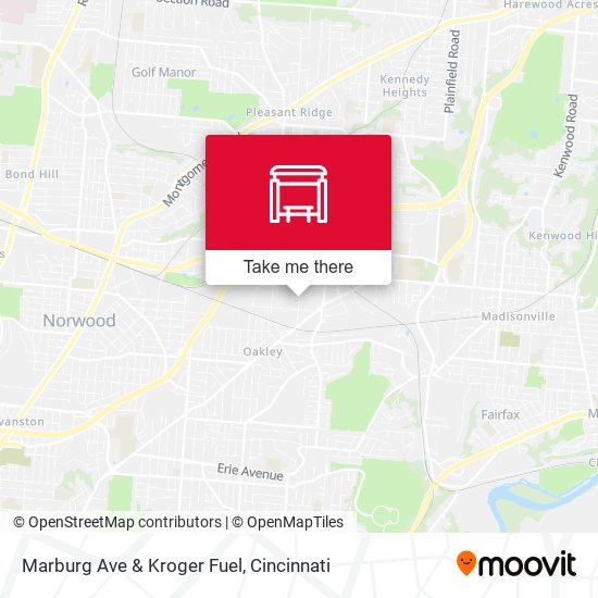 Mapa de Marburg Ave & Kroger Fuel
