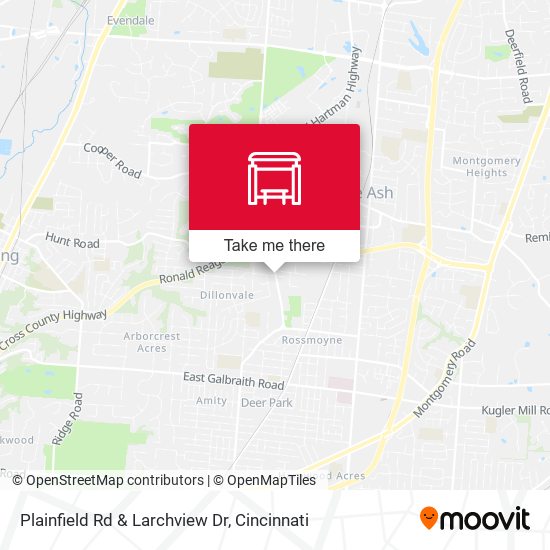 Mapa de Plainfield Rd & Larchview Dr