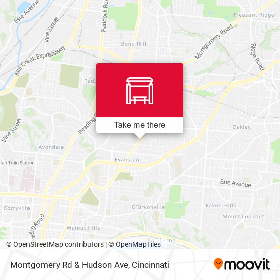 Mapa de Montgomery Rd & Hudson Ave