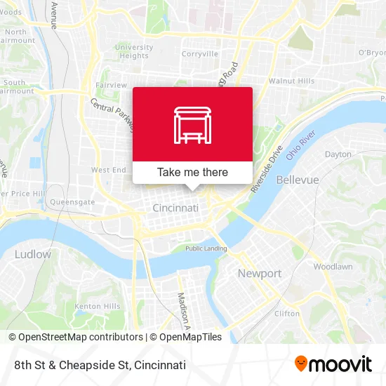 Mapa de 8th St & Cheapside St