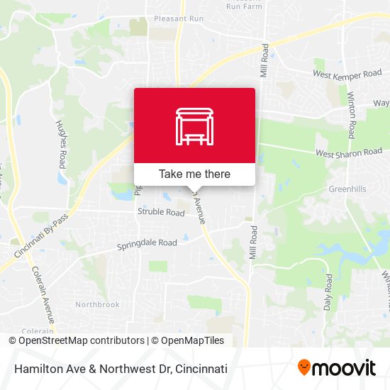 Hamilton Ave & Northwest Dr map