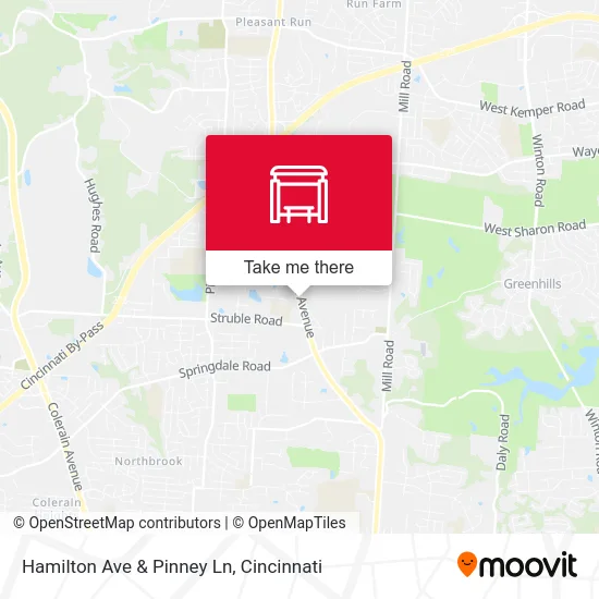 Hamilton Ave & Pinney Ln map