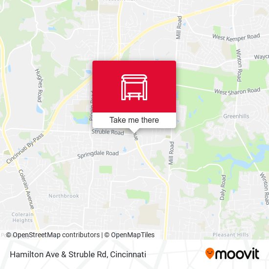 Hamilton Ave & Struble Rd map