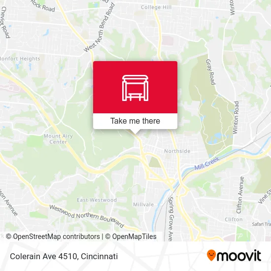 Colerain Ave 4510 map