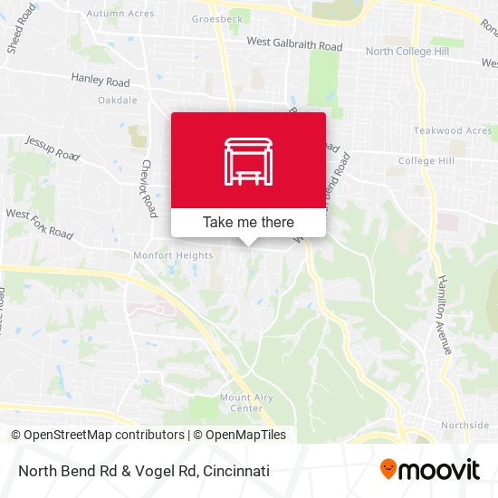Mapa de North Bend Rd & Vogel Rd