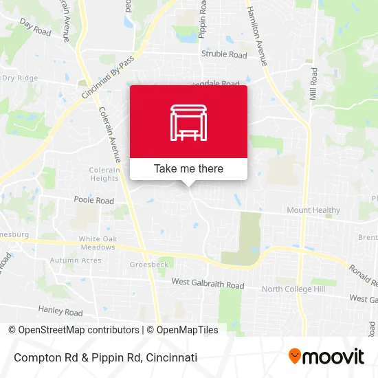 Compton Rd & Pippin Rd map