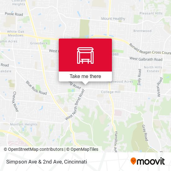 Mapa de Simpson Ave & 2nd Ave