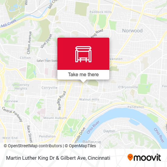 Mapa de Martin Luther King Dr & Gilbert Ave