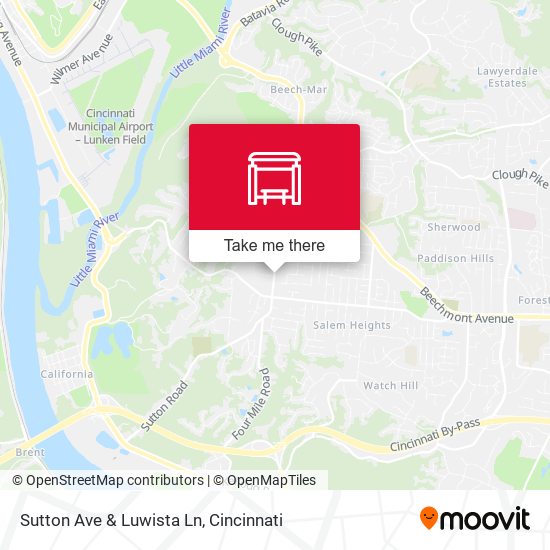 Sutton Ave & Luwista Ln map