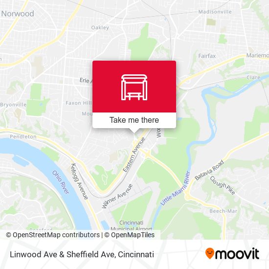 Mapa de Linwood Ave & Sheffield Ave