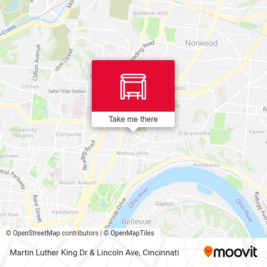 Martin Luther King Dr & Lincoln Ave map