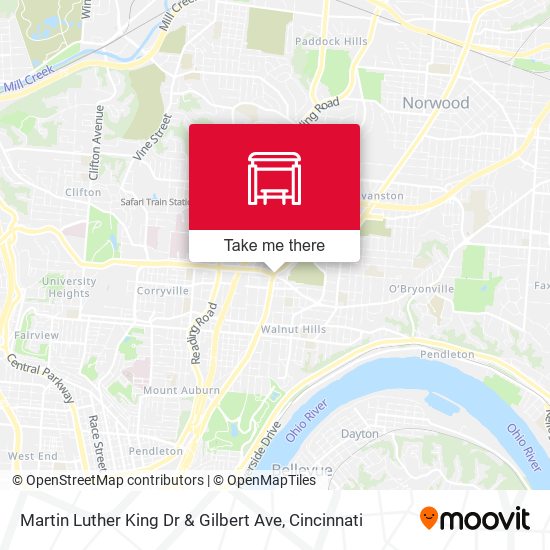 Mapa de Martin Luther King Dr & Gilbert Ave