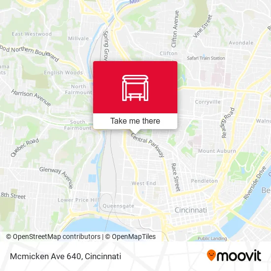 Mcmicken Ave 640 map