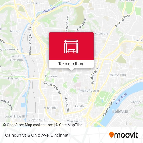 Calhoun St & Ohio Ave map