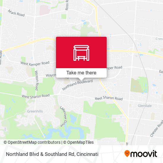 Northland Blvd & Southland Rd map