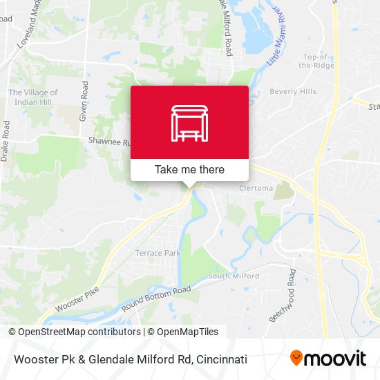 Wooster Pk & Glendale Milford Rd map